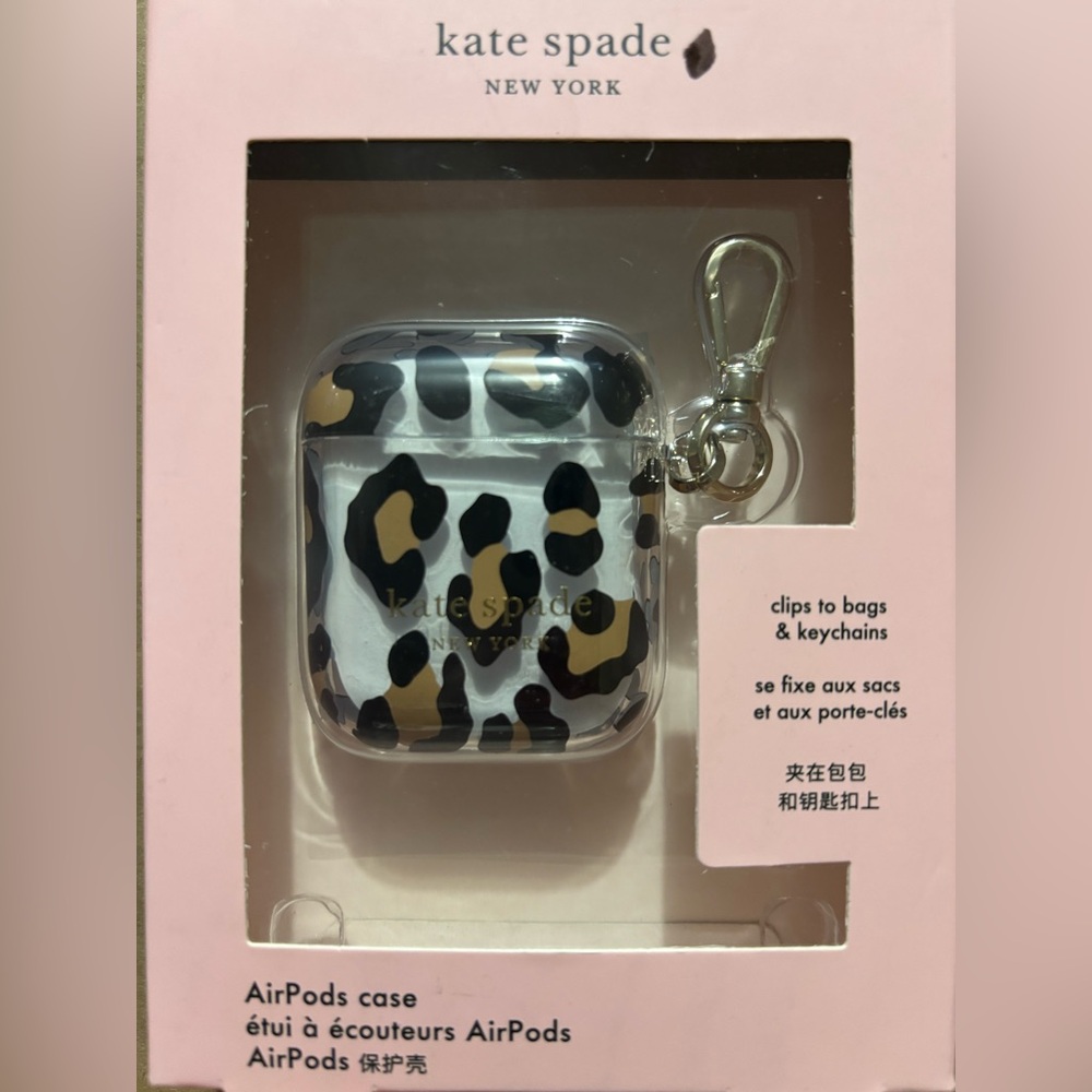 Kate Spade Leopard Print AirPods Case